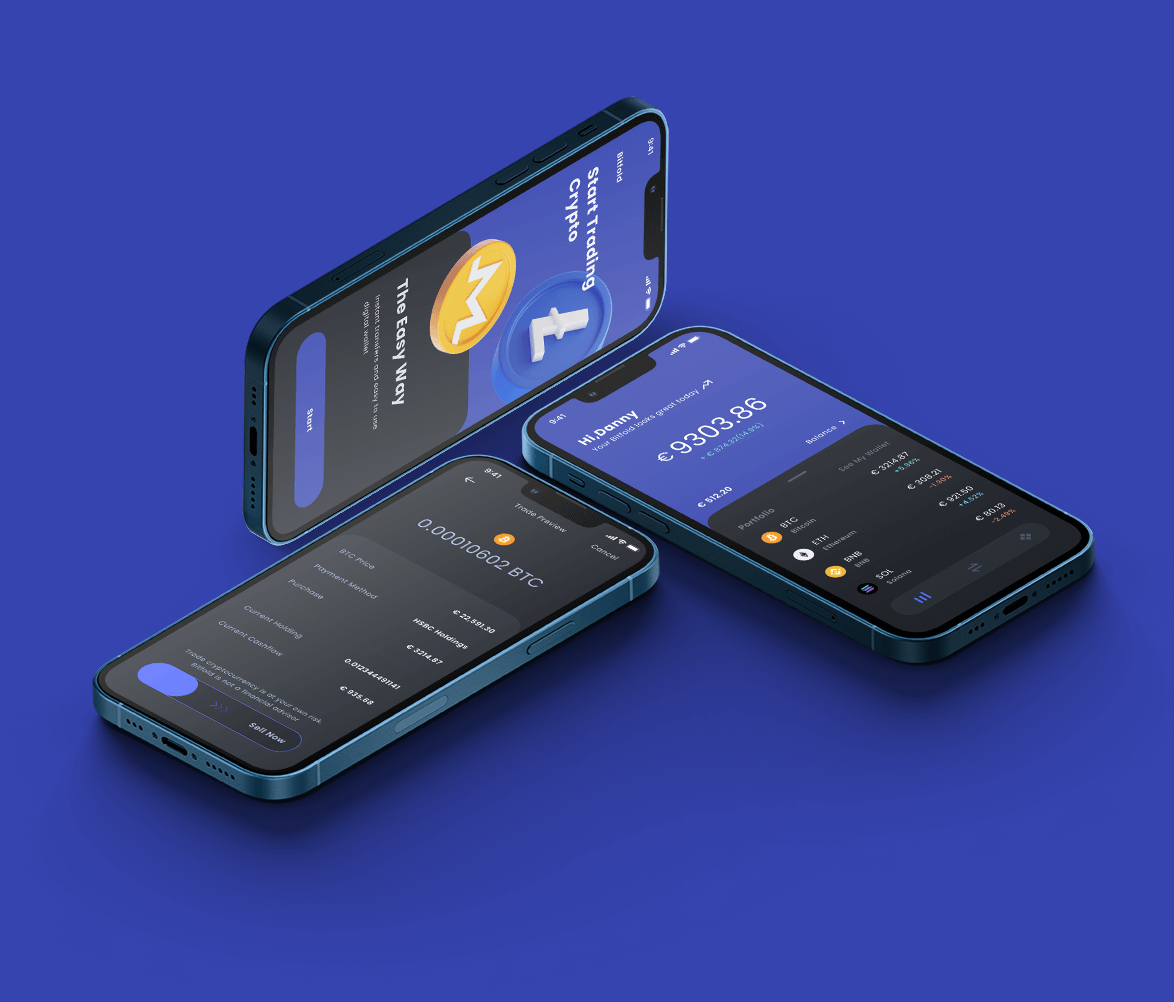 Crypto currency App UI preview