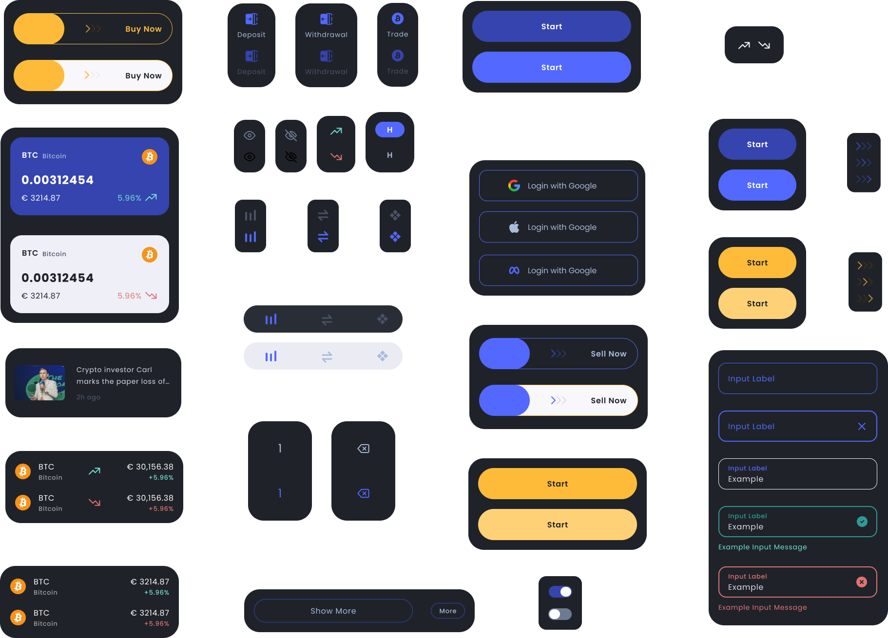 UI components