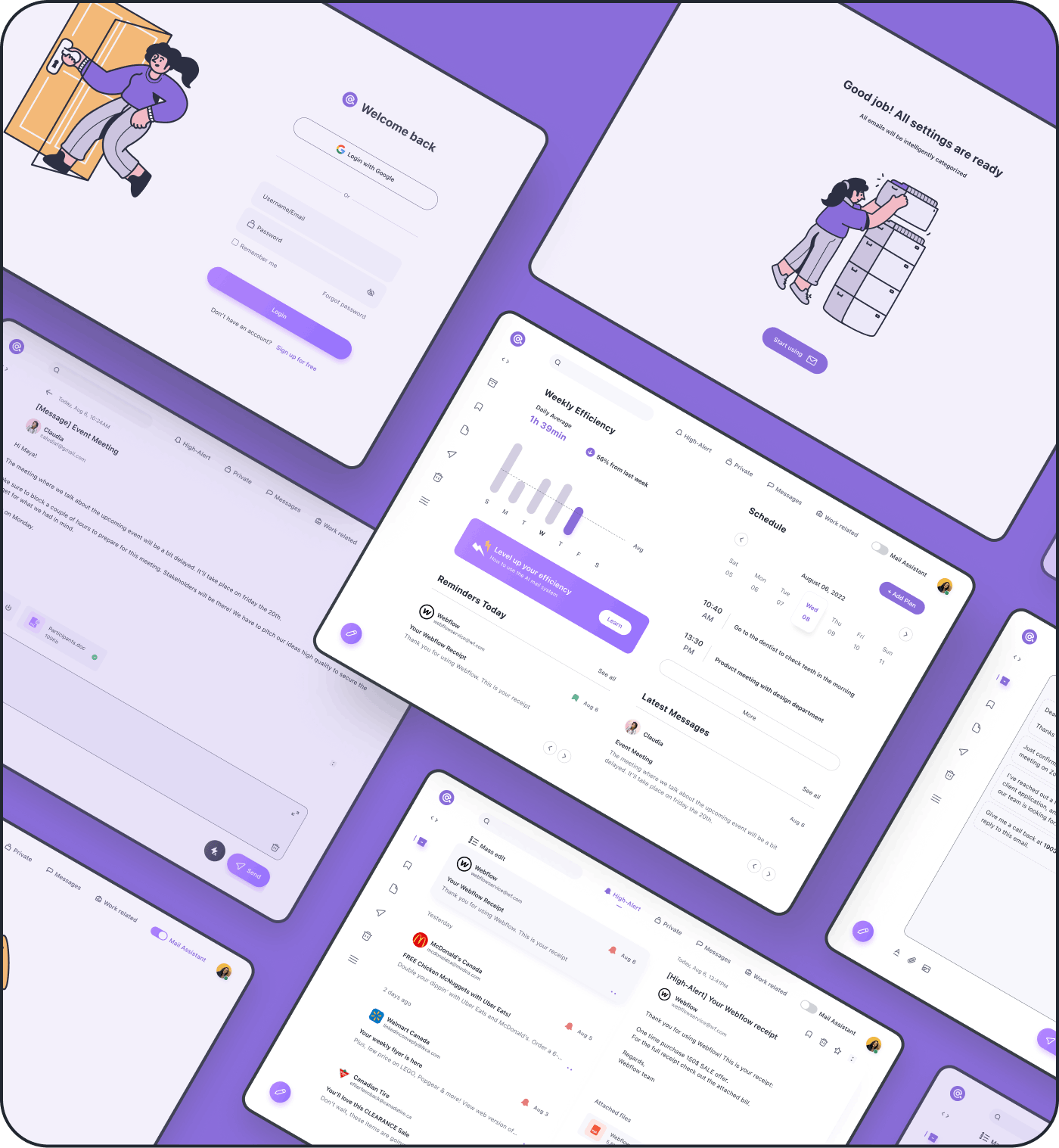 Smart email UI preview